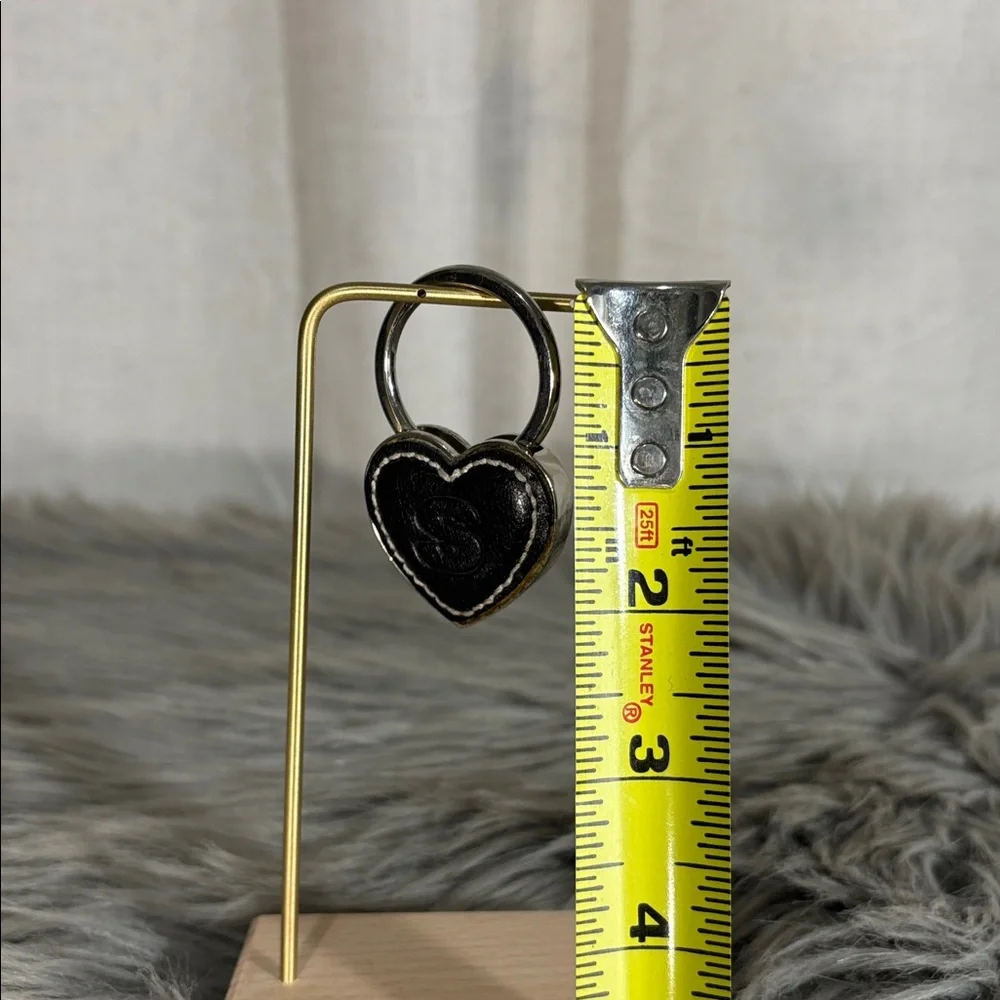 Black Heart-Shaped Keychain